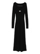 Diesel Logo-Adorned Long-Sleeve Midi Dress