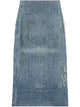 Diesel Stylish Cotton-Blend Denim Skirt