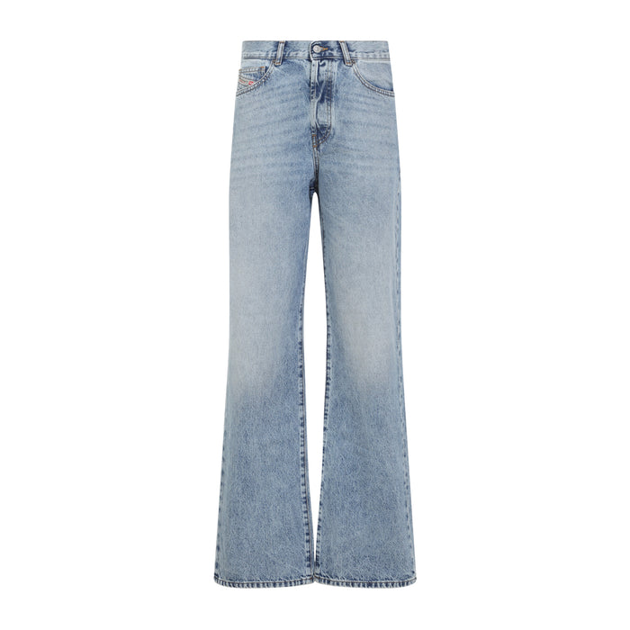 Diesel Light Blue High-Waisted Straight Jeans