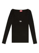 Diesel Diesel T-Bal-Od Long-Sleeve Ribbed Cotton Top