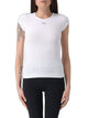 Diesel White Cotton Elastane Oval T-Shirts