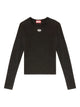 Diesel Black Cotton Elastane T-Shirt