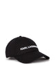 Karl Lagerfeld Black Cap With Embroidered White Logo