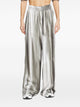 Diesel White Wide Leg Logo Trousers
