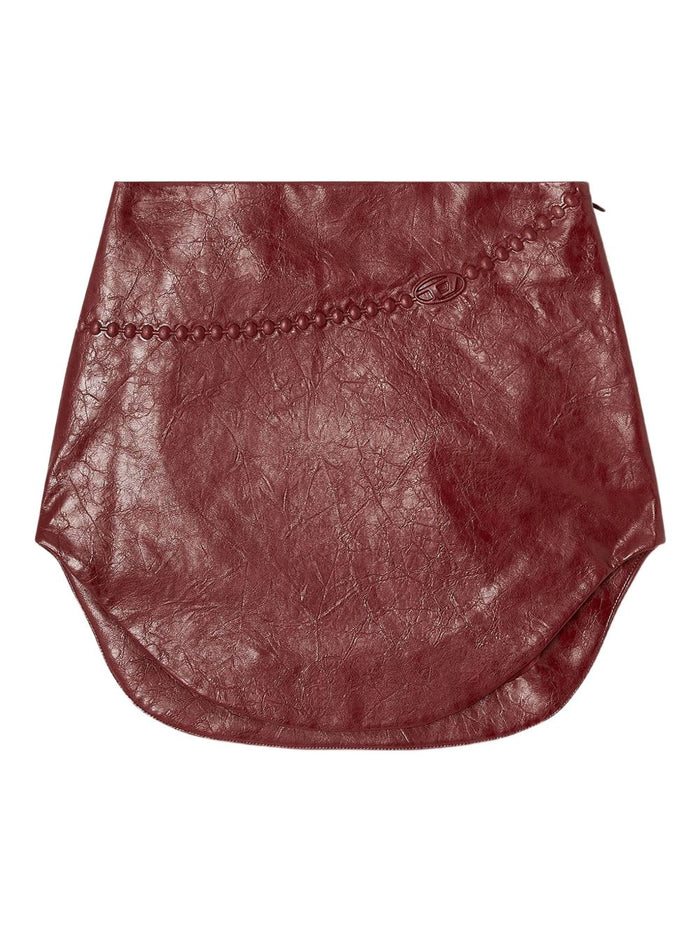 Diesel Faux Leather Mini Skirt