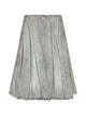 Diesel Grey Cotton Lyocell Modal Skirt