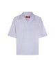 Diesel White Camp Collar Cotton Shirt