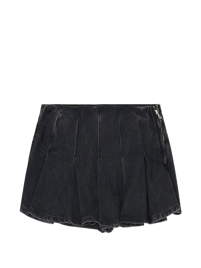 Diesel Black Pleated Five Pocket Skirt