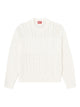 Diesel White Crew Neck Wool Sweater