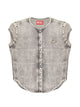 Diesel Grey Logo Detail Button Shirt