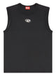 Diesel Black Sleeveless Cotton T-Shirt