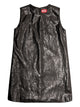 Diesel Black Embossed Round Neck Dress