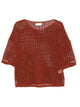 Roberto Collina Short-Sleeved Mesh Top