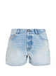 Diesel Light Blue Cotton Shorts