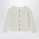 Teddy & Minou Milk-White Wool-Blend Cardigan