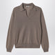 Auralee Khaki Brown Cashmere And Silk Skipper Polo