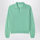 Auralee Mint Green Cashmere And Silk Skipper Polo