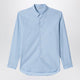 Auralee Light Blue Slimfit Cotton Twill Shirt