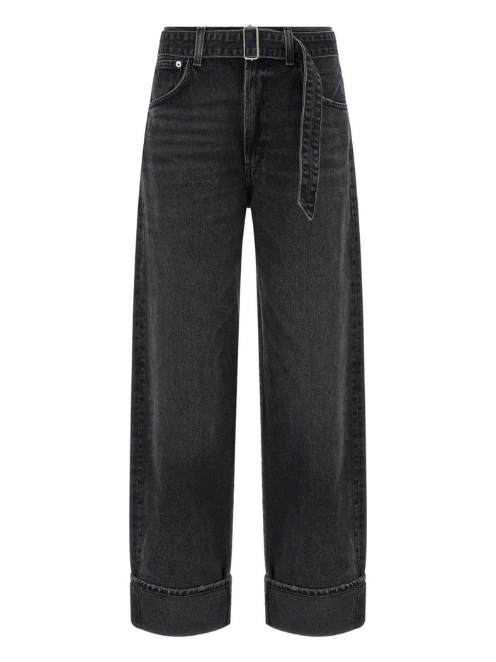 Agolde Belted Jeans With Cuffs