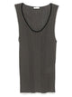 Roberto Collina Contrast-Stitch Ribbed Top