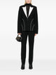Karl Lagerfeld Pantalon Sastre Negro Raya Blanca