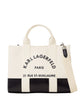 Karl Lagerfeld Tote M Natural Black Logo