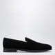 Dolce & Gabbana Black Velvet Goatskin Loafers