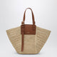 Loewe Medium Raffia And Leather Hammock Cabas Bag