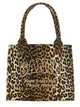 Ganni 'Leopard' Large Shopping Bag