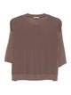 Peserico Brown Acetate Silk Sweater