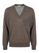 Peserico Brown Wool Sweater