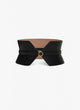 Alaia Black Leather Corset Buster