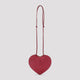 Alaia Framboise Suede Goat Leather Shoulder Bag