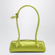 Alaïa Le Teckel Small Shoulder Bag In Lime Satin