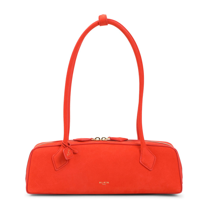 Alaia Alaïa Le Teckel Medium Nubuck Shoulder Bag