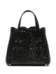Alaia Black Leather Mina 20 Handbag