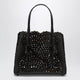 Alaia Mina 25 Black Wavy Vienne Calfskin Leather Bag