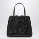 Alaia Mina 25 Calfskin Leather Tote Bag In Black