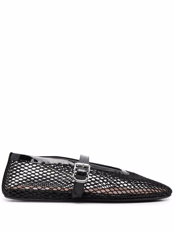 Alaia Fishnet Ballet Flats