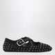 Alaia Flat Ballerinas In Suede With Crossed Straps And Eyelets