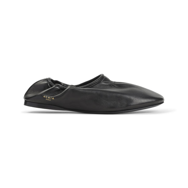 Alaia Black Lamb Leather Sandals