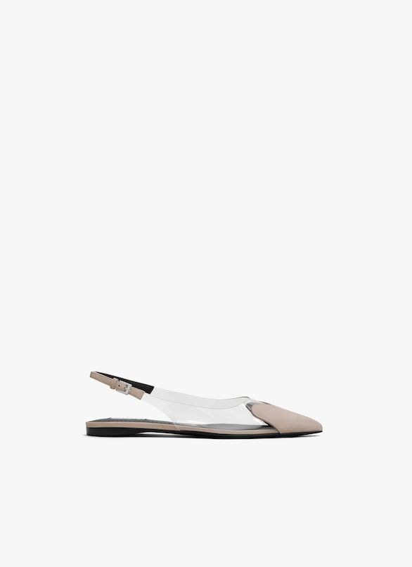 Alaia Flat Slingback Le Coeur Lat. Beig