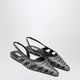 Alaia Slingback Ballerinas In Pythoneffect Printed Leather
