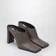 Alaia Squaretoe Mule In Taupe Grey