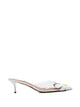 Alaia White Pvc And Leather Mules
