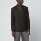 Lardini Brown Double-Breasted Wool Jacket