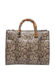 Liu Jo Python Mocha Leather Bag