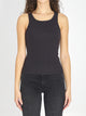 Alaia Tank Top Darts Black Ribbed