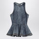 Alaia Denim Peplum Top