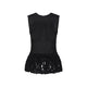 Alaia Black Peplum Tank Top